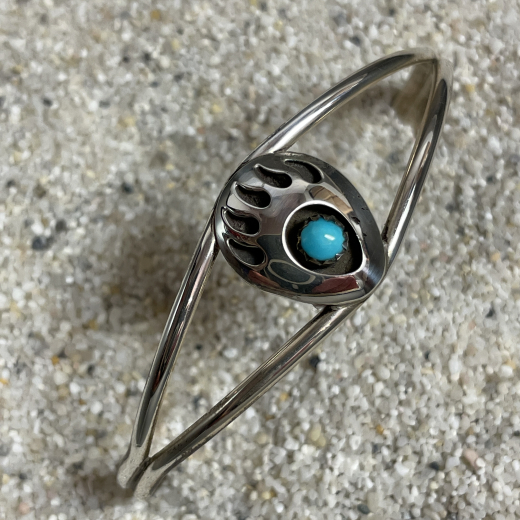 B�rentatzen Armreif mit T�rkis Navajo Indianerschmuck