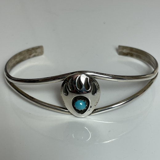 B�rentatzen Armreif mit T�rkis Navajo Indianerschmuck