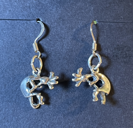 Kokopelli Ohrring Sterlingsilber Indianerschmuck