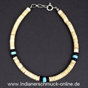 Armband Melon Muschel mit T�rkis Indianerschmuck