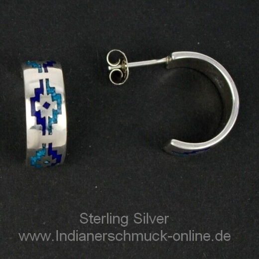 T�rkis Lapislazuli Rugdesign Ohrstecker