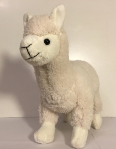 Alpaka Pl�schtier in wei�