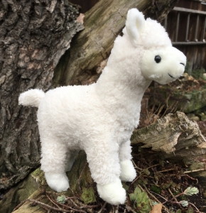 Alpaka Pl�schtier in wei�