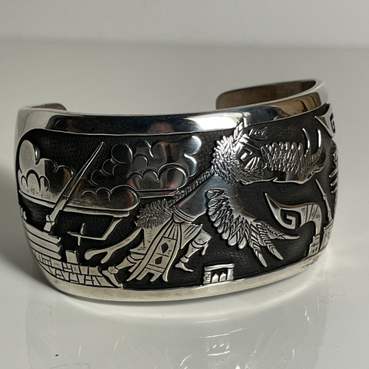 Pueblo Armreif Overlay Appliqu� Navajo Hyson Craig