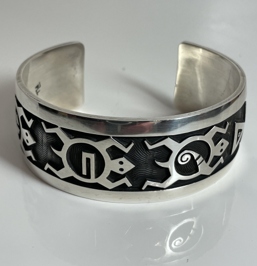 Schildkr�ten Hopi Overlay Armreif Trinidad Lucas