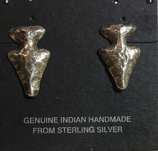 Pfeilspitze Ohrstecker Sterlingsilber Navajo