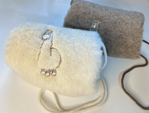 Muff f�r Kinder aus Alpakaflor