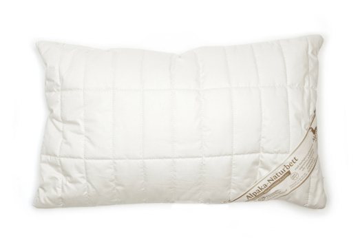 Alpaka Kopfkissen gef�llt mit Alpakak�gelchen 40 x 80 cm