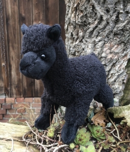 Alpaka Pl�schtier in schwarz