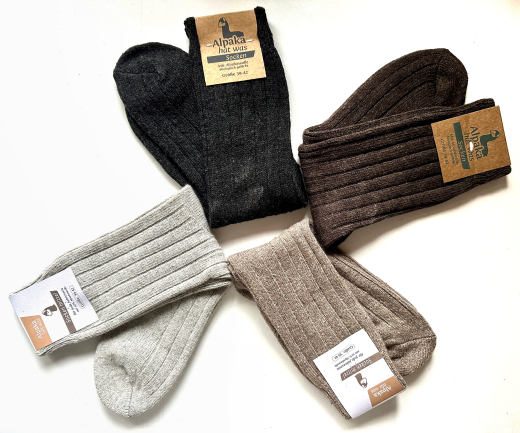 Alpakasocken im Feinstrick Gr. 39 - 42