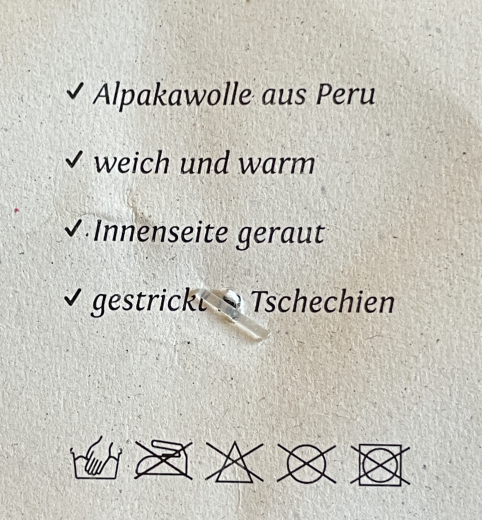 Alpaka Kurzfinger Handschuh f�r Damen und Herren