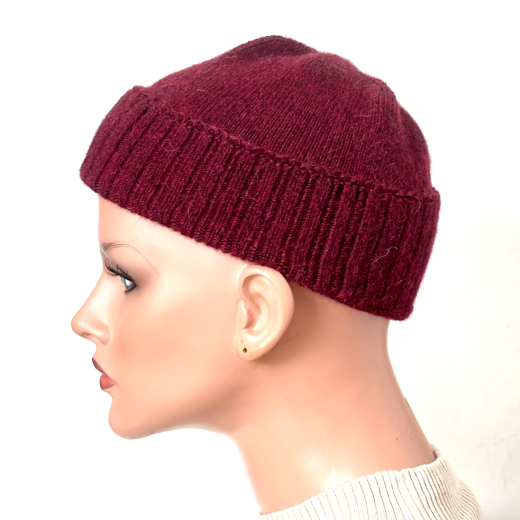 Alpaka Herren M�tze Beanie kurz 100 % Alpaka in drei Farben