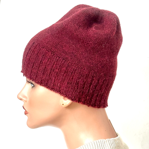 Alpaka Herren M�tze Beanie kurz 100 % Alpaka in drei Farben