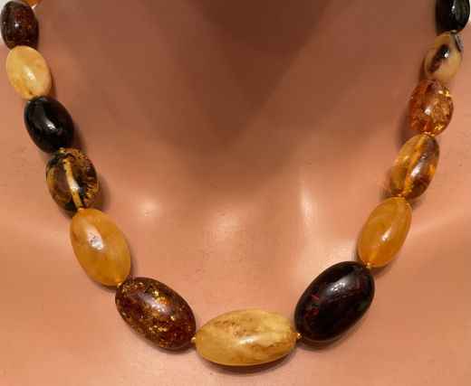 Natur Bernstein Olivenkette