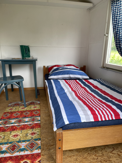 �bernachtung im Sch�ferwagen auf der Weide f�r 1 Person pro Nacht