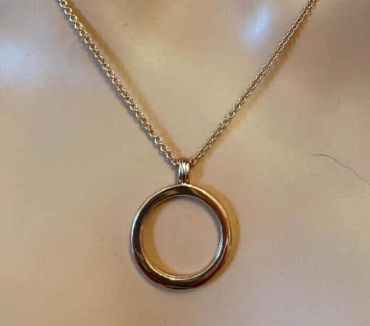 Daisy London Halskette 76cm 925 ros� verg. & Holder HC006 Coinrahmen