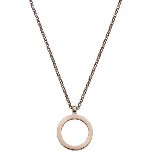 Daisy London Halskette 76cm 925 ros� verg. & Holder HC006 Coinrahmen