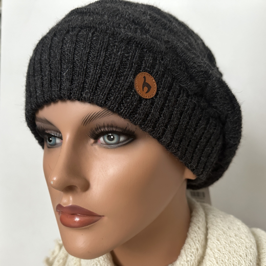 M�tze Strick Beret BIESEN 100% Alpaka