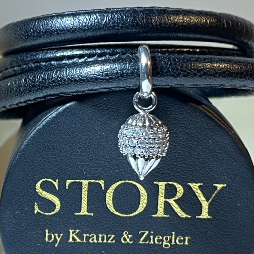 Story by Kranz & Ziegler Charm Anh�nger Treasure Drop Silber 4208741