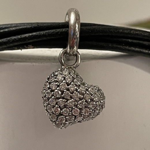 Story by Kranz & Ziegler Charm Anh�nger Herz pav� Silber 4208853