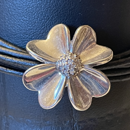 Story by Kranz & Ziegler Charm Anh�nger Flower Gem Silber 4208866