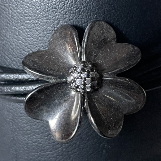 Story by Kranz & Ziegler Charm Anh�nger Flower Gem Silber rhod.6208866