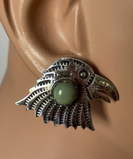 Adlerkopf Ohrstecker mit T�rkis Navajo Handarbeit