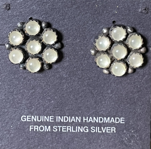 Perlmutt Bl�ten Cluster Navajo Handarbeit