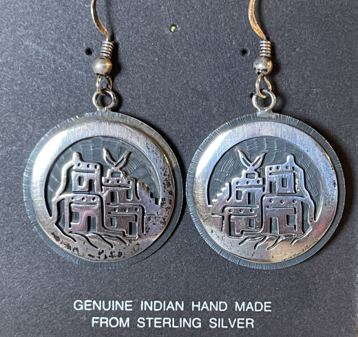Pueblo Overlay Hopi Ohrh�nger Authentic Hopi Overlay