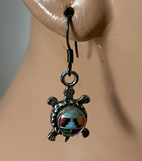 Schildkr�ten Ohrh�nger Multicolour Inlay