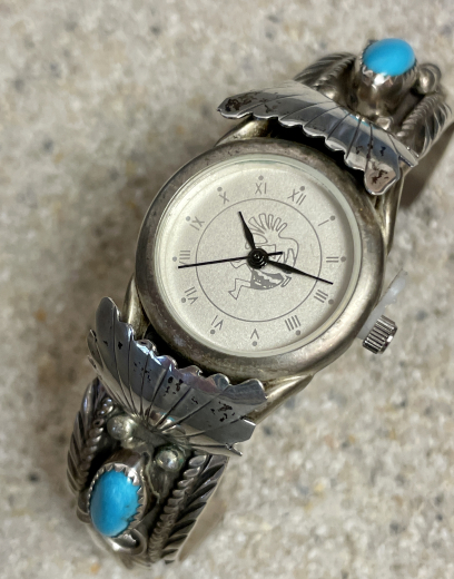 T�rkis Uhrenarmreif Navajo Indianerschmuck Damen