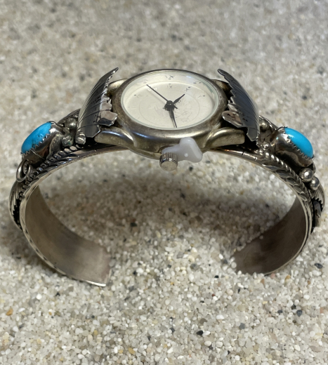 T�rkis Uhrenarmreif Navajo Indianerschmuck Damen