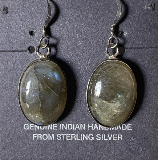 Labradorit Ohrh�nger Navajo Indianerschmuck