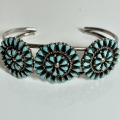 T�rkis Cluster Armreif Zuni Indianerschmuck