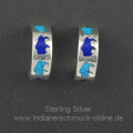 B�ffel Ohrstecker T�rkis Lapislazuli