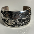 Pueblo Armreif Overlay Appliqu� Navajo Hyson Craig