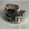 Pueblo Armreif Overlay Appliqu� Navajo Hyson Craig
