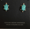 Schildkr�ten Ohrstecker mit T�rkis