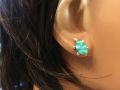 Schildkr�ten Ohrstecker mit T�rkis