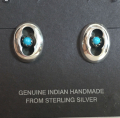 T�rkis Ohrstecker Shadowbox Navajo