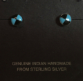 T�rkis Jet Ohrstecker Zuni Indianerschmuck