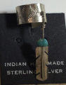 Ohrklemme mit Feder und T�rkis Navajo