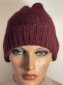 Alpaka M�tze f�r Damen Beanie lang in drei Farben