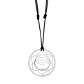 Sakral Chakra Yoga Anh�nger Sterlingsilber mit Swarowski-Kristallen