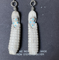 Carved Zuni Maiden Ohrh�nger Zuni Handarbeit