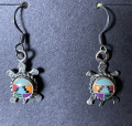 Schildkr�ten Ohrh�nger Multicolour Inlay