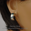 Kokopelli Ohrstecker T�rkis Creole Indianerschmuck