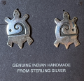 Schildkr�ten Overlay Ohrstecker Hopi