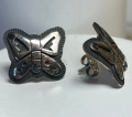 Hopi Schmetterling Ohrstecker Hopi Overlay