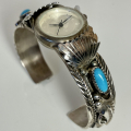 T�rkis Uhrenarmreif Navajo Indianerschmuck Damen